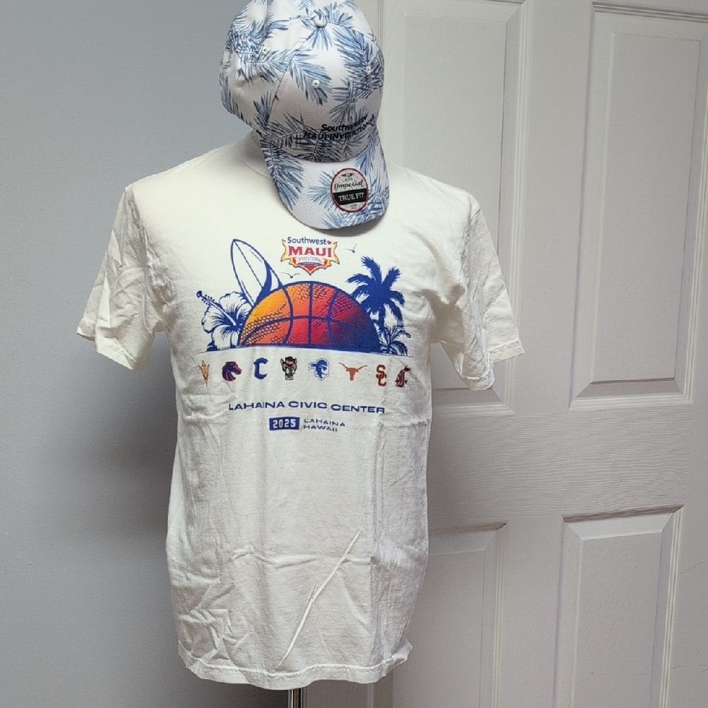 Imperial Palm Tree Southwest Maui Invitational Ball Cap plus Gildan 2025 Tee M
